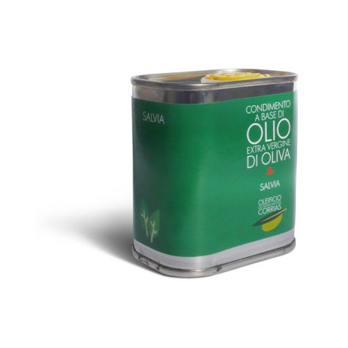 Olio extra vergine di oliva e salvia - Oleificio Corrias