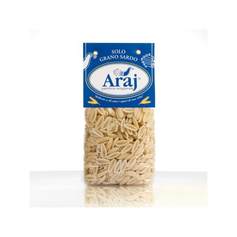 Malloreddus Rustiques - Pâtes de Blé Dur - Produit Typique Sarde - Paquet de 500 g - Araj